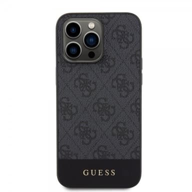 Guess iPhone 15 Pro Skal Bottom Stripe MagSafe Svart