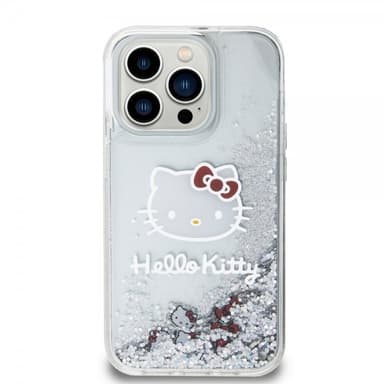 Hello Kitty iPhone 13 Pro Skal Liquid Glitter Translucent