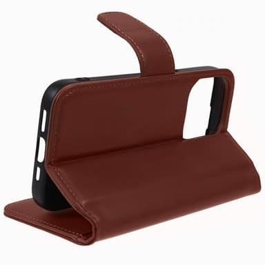 Nordic Covers iPhone 15 Pro Max Fodral Essential Leather Maple Brown