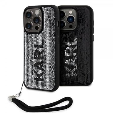 Karl Lagerfeld iPhone 15 Pro Skal Sequin Svart