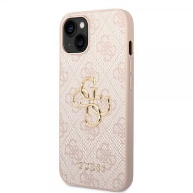 Guess iPhone 15 Skal 4G Logo Rosa