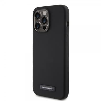 Karl Lagerfeld iPhone 15 Pro Max Skal Liquid Silicone MagSafe Svart