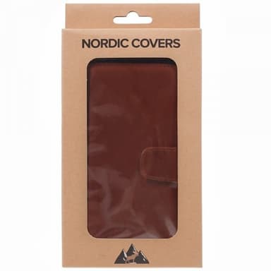 Nordic Covers iPhone 15 Plus Fodral Essential Leather Maple Brown
