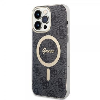 Guess iPhone 15 Pro Max Skal 4G Pattern MagSafe Svart