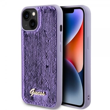 Guess iPhone 13 Skal Sequin Lila