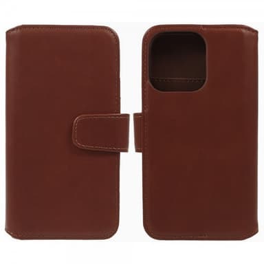 Nordic Covers iPhone 15 Pro Max Fodral Essential Leather Maple Brown