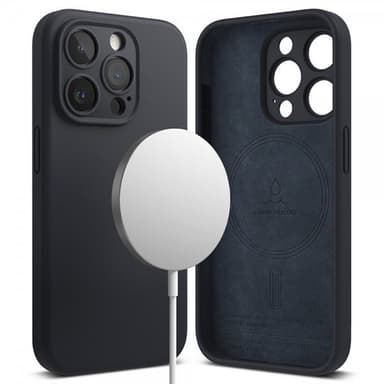 Ringke iPhone 15 Pro Skal Silicone Magnetic Deep Blue