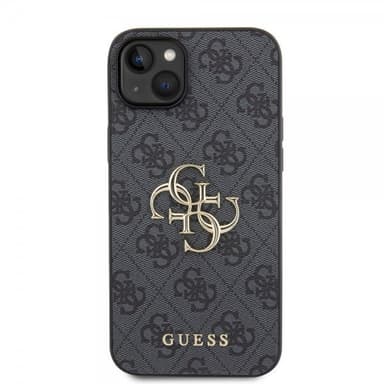 Guess iPhone 15 Plus Skal 4G Logo Grå