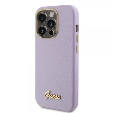 Guess iPhone 15 Pro Skal Full Glitter Wrapped Lilac