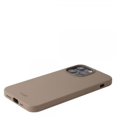 Holdit Silicone iPhone 15 Pro Max fodral (mockabrunt)