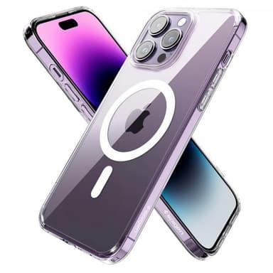 Spigen iPhone 14 Pro Skal AirSkin Hybrid MagFit Vit