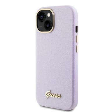 Guess iPhone 15 Skal Full Glitter Wrapped Lilac