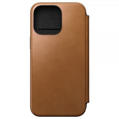 NOMAD iPhone 15 Pro Max Fodral Modern Leather Folio English Tan