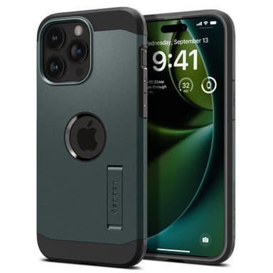 Spigen iPhone 15 Pro Skal Tough Armor MagFit Abyss Green