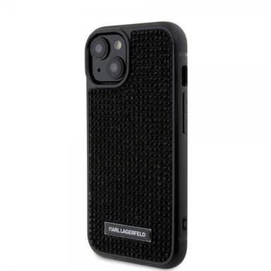 Karl Lagerfeld iPhone 15 Skal Rhinestone Svart