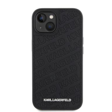 Karl Lagerfeld iPhone 15 Skal Quilted K Pattern Svart