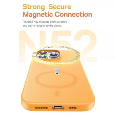 Baseus iPhone 15 Pro Skal Fauxther Series MagSafe Svart