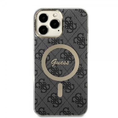 Guess iPhone 13 Pro Max Skal 4G Pattern MagSafe Svart