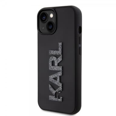 Karl Lagerfeld iPhone 15 Skal 3D Rubber Karl Svart