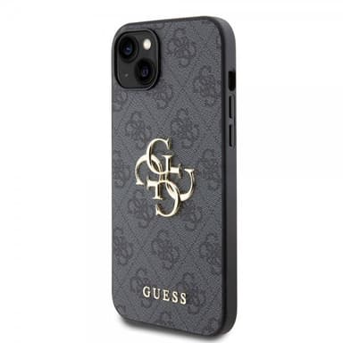 Guess iPhone 15 Plus Skal 4G Logo Grå
