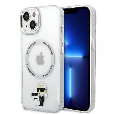 Karl Lagerfeld iPhone 15 Skal NFT Karl & Choupette Transparent