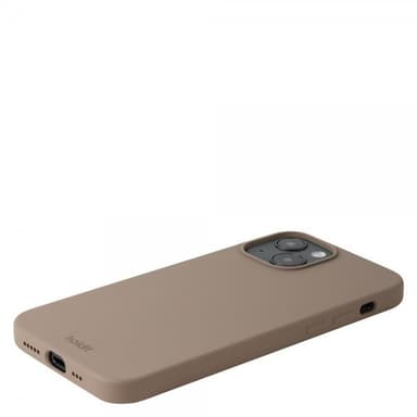 Holdit Silicone iPhone 15 fodral (mockabrunt)