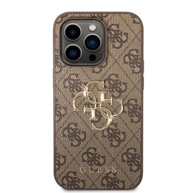 Guess iPhone 15 Pro Max Skal 4G Logo Brun