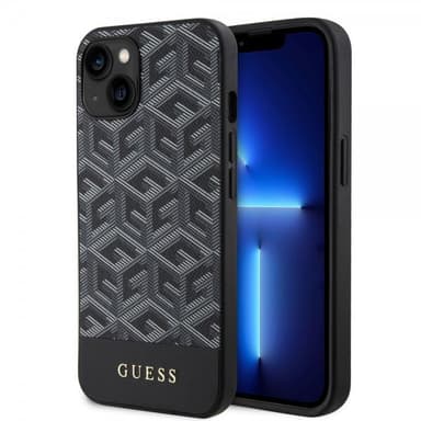 Guess iPhone 14 Skal G Cube MagSafe Svart