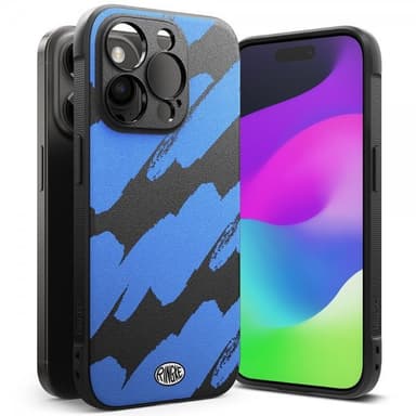 Ringke iPhone 15 Pro Max Skal Onyx Design Blue Brush