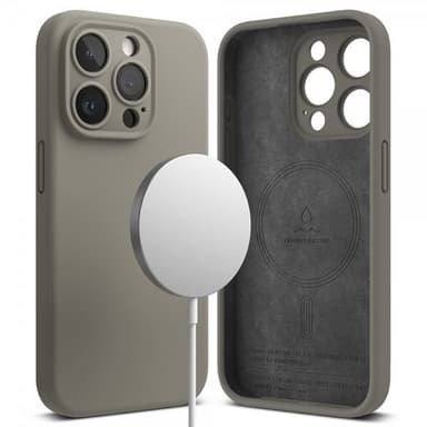 Ringke iPhone 15 Pro Max Skal Silicone Magnetic Grå