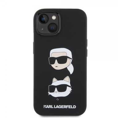 Karl Lagerfeld iPhone 15 Skal Karl & Choupette Svart