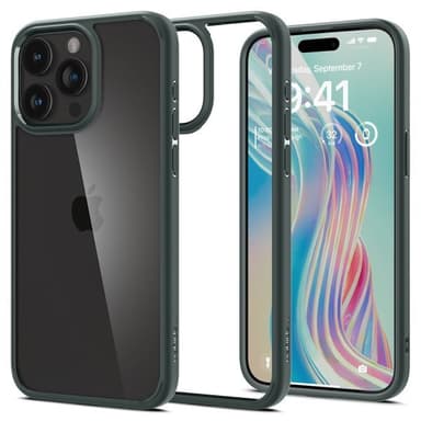 Spigen iPhone 15 Pro Max Skal Ultra Hybrid Abyss Green