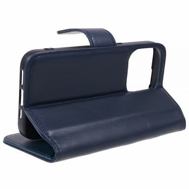 Nordic Covers iPhone 15 Pro Max Fodral Essential Leather Heron Blue