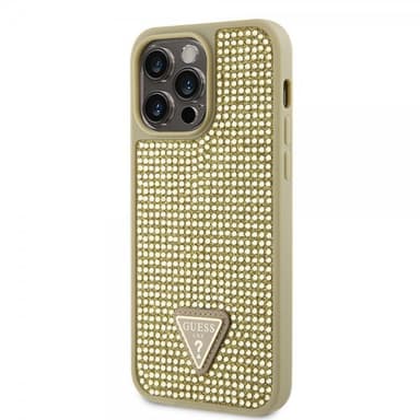Guess iPhone 15 Pro Max Skal Rhinestone Guld