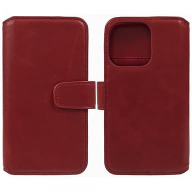 Nordic Covers iPhone 15 Pro Max Fodral Essential Leather Poppy Red