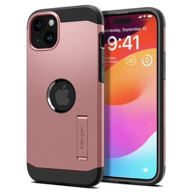 Spigen iPhone 15 Skal Tough Armor MagFit Rose Gold