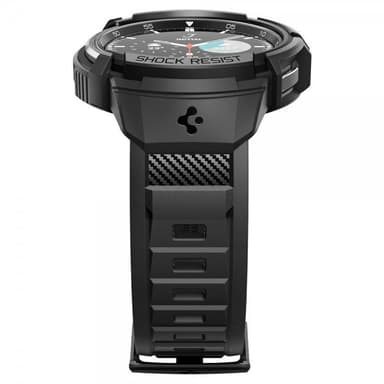Spigen Samsung Galaxy Watch 6 Classic 43mm Skal och Armband Rugged Armor Pro Svart