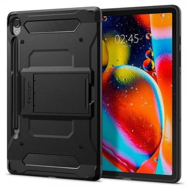 Spigen Samsung Galaxy Tab S9 SM-X710 SM-X716 Skal Tough Armor Pro Svart