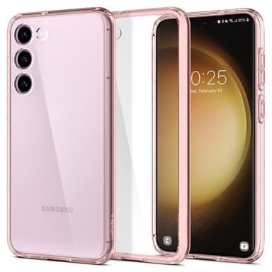 Spigen Samsung Galaxy S23 Skal Ultra Hybrid Rose Crystal