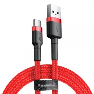 Baseus Kabel Cafule Cable USB-A/USB-C 3m Röd