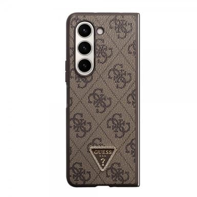 Guess Samsung Galaxy Z Fold 5 Skal 4G Metal Triangle Strass Brun