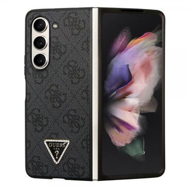 Guess Samsung Galaxy Z Fold 5 Skal 4G Metal Triangle Strass Svart