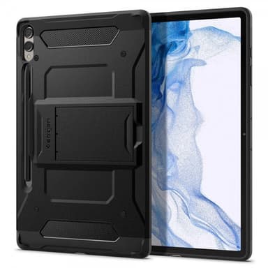 Spigen Samsung Galaxy Tab S9 Plus SM-X810 SM-X816 Skal Tough Armor Pro Svart