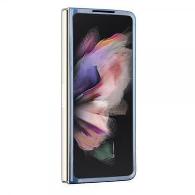 Guess Samsung Galaxy Z Fold 5 Skal 4G Metal Triangle Strass Blå