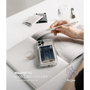 Ringke Magnetic Slot Card Holder MagSafe Clear Mist