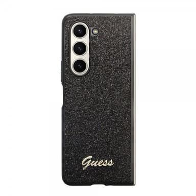 Guess Samsung Galaxy Z Fold 5 Skal Glitter Flakes Metal Logo Svart