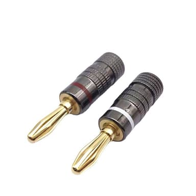 Banankontakt guldpläterad 4 mm 16-pack
