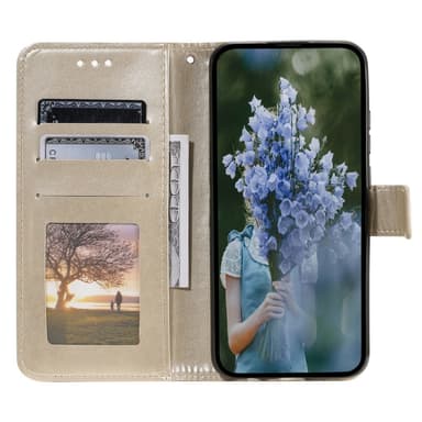 SKALO Sony Xperia 1 V Mandala Plånboksfodral - Guld