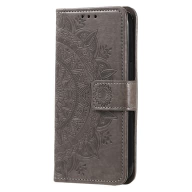 SKALO Sony Xperia 1 V Mandala Plånboksfodral - Grå