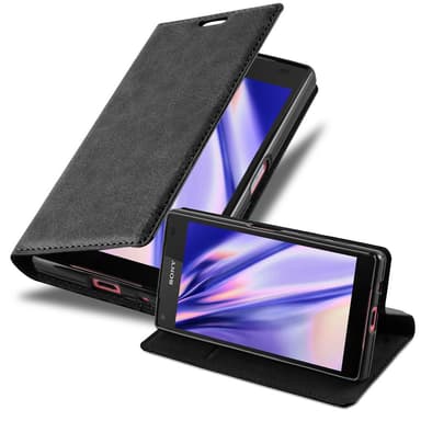 Sony Xperia Z5 COMPACT Plånboksfodral Skal (Svart)